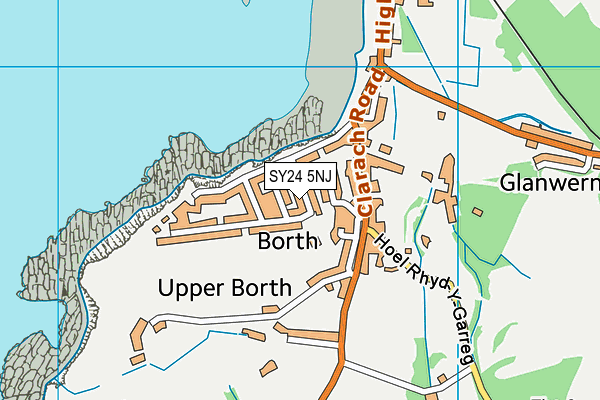 SY24 5NJ map - OS VectorMap District (Ordnance Survey) SY24 5NJ map - OS VectorMap District (Ordnance Survey)