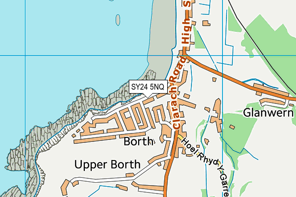 SY24 5NQ map - OS VectorMap District (Ordnance Survey) SY24 5NQ map - OS VectorMap District (Ordnance Survey)