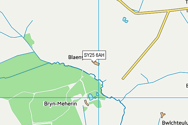 SY25 6AH map - OS VectorMap District (Ordnance Survey) SY25 6AH map - OS VectorMap District (Ordnance Survey)