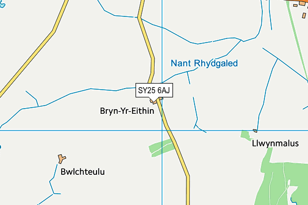 SY25 6AJ map - OS VectorMap District (Ordnance Survey) SY25 6AJ map - OS VectorMap District (Ordnance Survey)