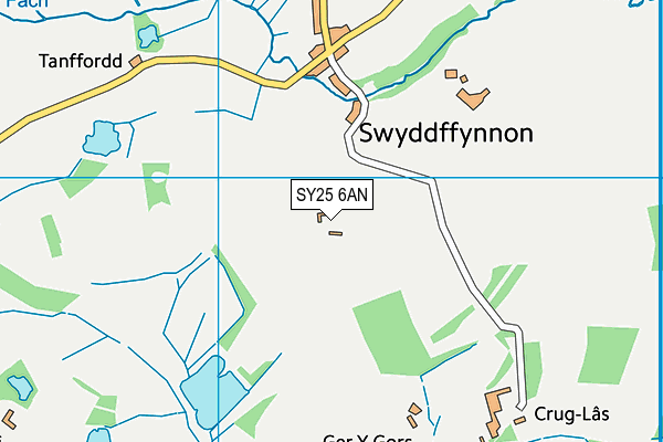 SY25 6AN map - OS VectorMap District (Ordnance Survey) SY25 6AN map - OS VectorMap District (Ordnance Survey)