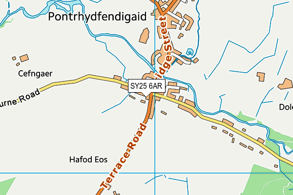 SY25 6AR map - OS VectorMap District (Ordnance Survey) SY25 6AR map - OS VectorMap District (Ordnance Survey)