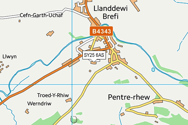 SY25 6AS map - OS VectorMap District (Ordnance Survey) SY25 6AS map - OS VectorMap District (Ordnance Survey)