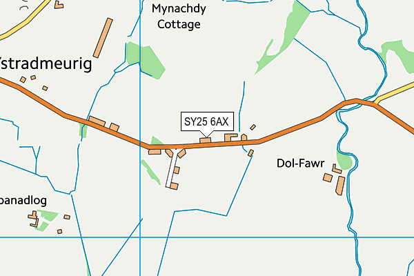 SY25 6AX map - OS VectorMap District (Ordnance Survey) SY25 6AX map - OS VectorMap District (Ordnance Survey)
