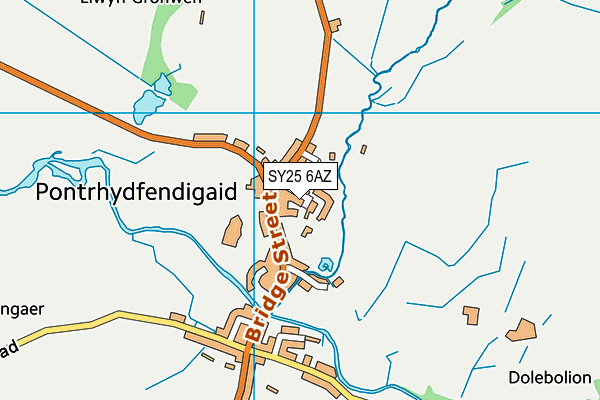 SY25 6AZ map - OS VectorMap District (Ordnance Survey) SY25 6AZ map - OS VectorMap District (Ordnance Survey)