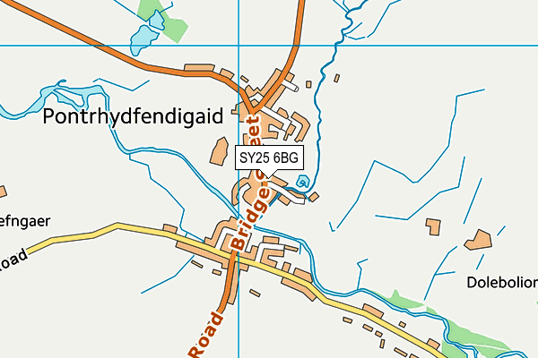 SY25 6BG map - OS VectorMap District (Ordnance Survey) SY25 6BG map - OS VectorMap District (Ordnance Survey)