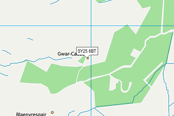 SY25 6BT map - OS VectorMap District (Ordnance Survey) SY25 6BT map - OS VectorMap District (Ordnance Survey)