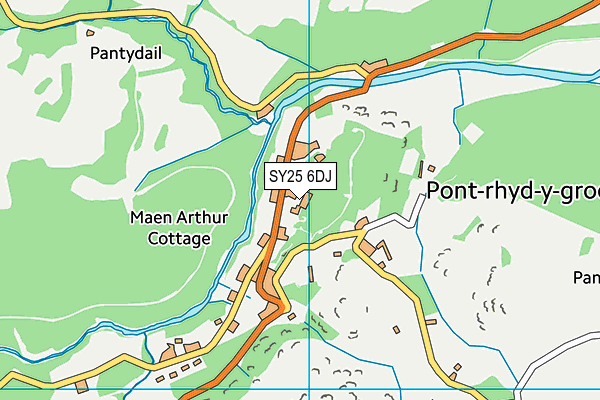 SY25 6DJ map - OS VectorMap District (Ordnance Survey) SY25 6DJ map - OS VectorMap District (Ordnance Survey)
