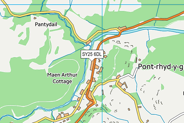 SY25 6DL map - OS VectorMap District (Ordnance Survey) SY25 6DL map - OS VectorMap District (Ordnance Survey)
