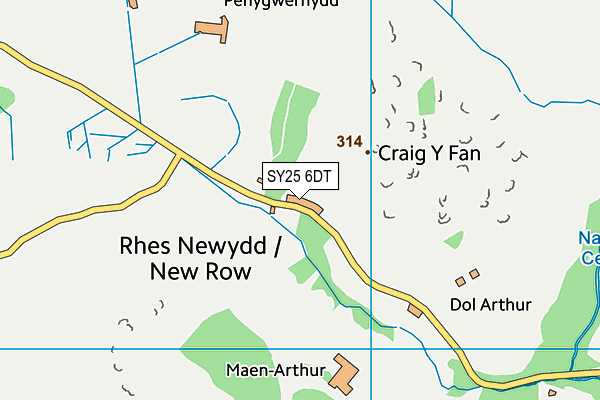 SY25 6DT map - OS VectorMap District (Ordnance Survey) SY25 6DT map - OS VectorMap District (Ordnance Survey)