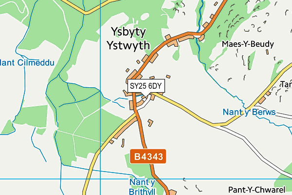 SY25 6DY map - OS VectorMap District (Ordnance Survey) SY25 6DY map - OS VectorMap District (Ordnance Survey)
