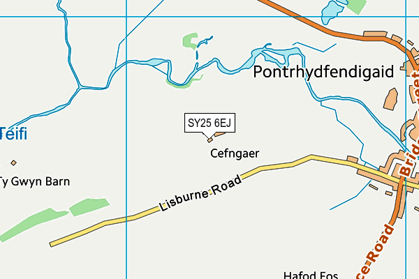 SY25 6EJ map - OS VectorMap District (Ordnance Survey) SY25 6EJ map - OS VectorMap District (Ordnance Survey)
