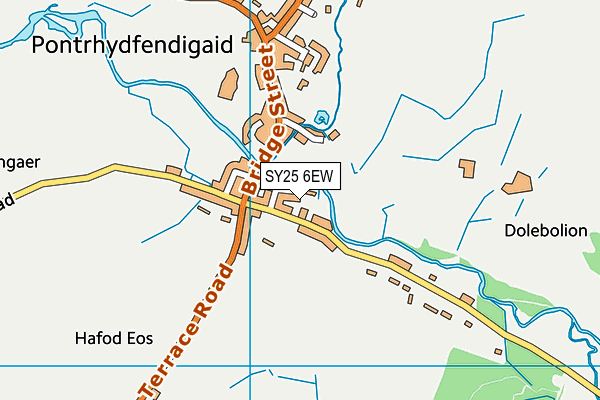 SY25 6EW map - OS VectorMap District (Ordnance Survey) SY25 6EW map - OS VectorMap District (Ordnance Survey)