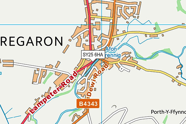 SY25 6HA map - OS VectorMap District (Ordnance Survey) SY25 6HA map - OS VectorMap District (Ordnance Survey)