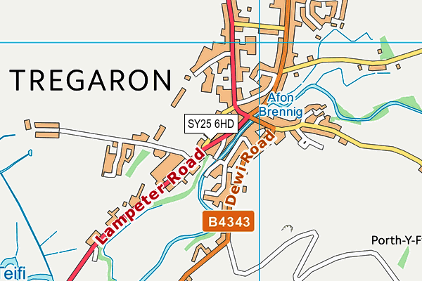 SY25 6HD map - OS VectorMap District (Ordnance Survey) SY25 6HD map - OS VectorMap District (Ordnance Survey)