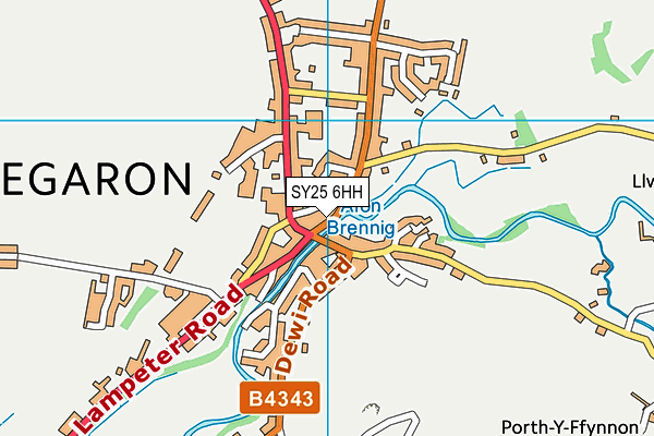 SY25 6HH map - OS VectorMap District (Ordnance Survey) SY25 6HH map - OS VectorMap District (Ordnance Survey)