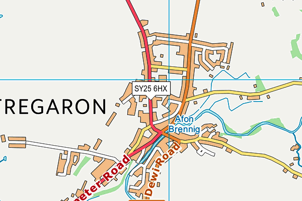 SY25 6HX map - OS VectorMap District (Ordnance Survey) SY25 6HX map - OS VectorMap District (Ordnance Survey)