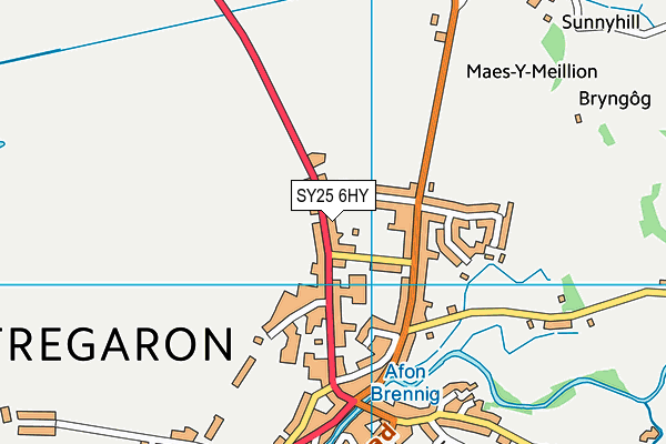 SY25 6HY map - OS VectorMap District (Ordnance Survey) SY25 6HY map - OS VectorMap District (Ordnance Survey)