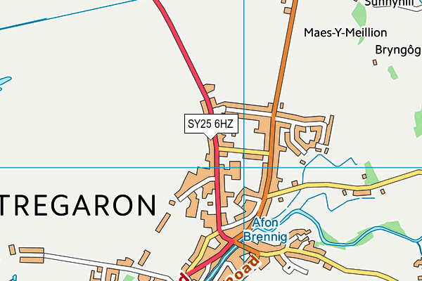 SY25 6HZ map - OS VectorMap District (Ordnance Survey) SY25 6HZ map - OS VectorMap District (Ordnance Survey)