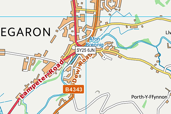 SY25 6JN map - OS VectorMap District (Ordnance Survey) SY25 6JN map - OS VectorMap District (Ordnance Survey)