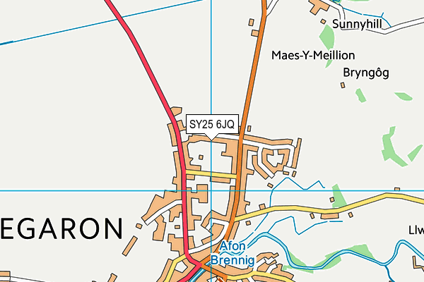 SY25 6JQ map - OS VectorMap District (Ordnance Survey) SY25 6JQ map - OS VectorMap District (Ordnance Survey)