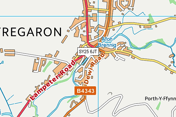 SY25 6JT map - OS VectorMap District (Ordnance Survey) SY25 6JT map - OS VectorMap District (Ordnance Survey)