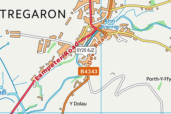 SY25 6JZ map - OS VectorMap District (Ordnance Survey) SY25 6JZ map - OS VectorMap District (Ordnance Survey)
