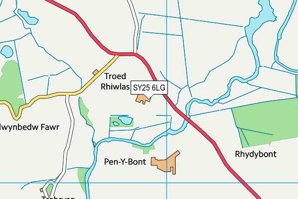 SY25 6LG map - OS VectorMap District (Ordnance Survey) SY25 6LG map - OS VectorMap District (Ordnance Survey)