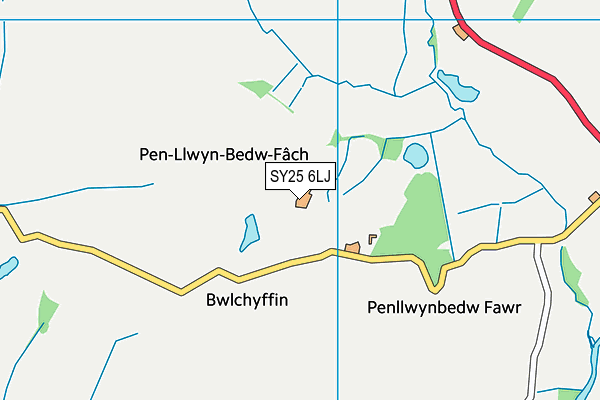 SY25 6LJ map - OS VectorMap District (Ordnance Survey) SY25 6LJ map - OS VectorMap District (Ordnance Survey)