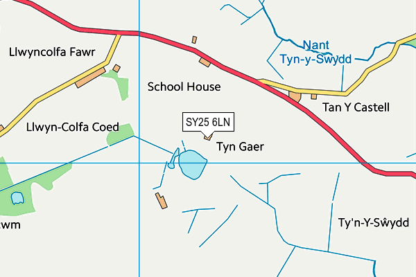 SY25 6LN map - OS VectorMap District (Ordnance Survey) SY25 6LN map - OS VectorMap District (Ordnance Survey)
