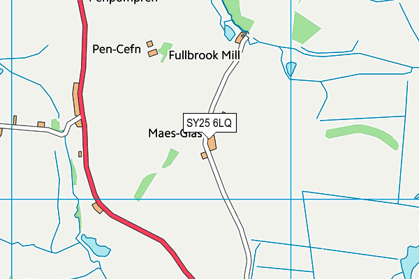SY25 6LQ map - OS VectorMap District (Ordnance Survey) SY25 6LQ map - OS VectorMap District (Ordnance Survey)