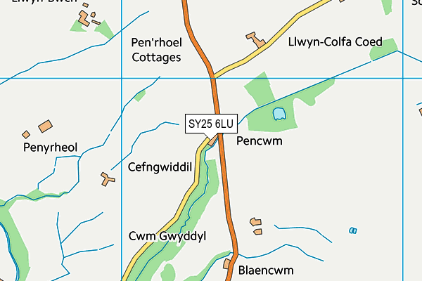 SY25 6LU map - OS VectorMap District (Ordnance Survey) SY25 6LU map - OS VectorMap District (Ordnance Survey)