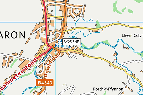 SY25 6NE map - OS VectorMap District (Ordnance Survey) SY25 6NE map - OS VectorMap District (Ordnance Survey)