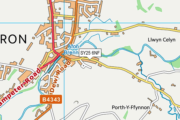 SY25 6NF map - OS VectorMap District (Ordnance Survey) SY25 6NF map - OS VectorMap District (Ordnance Survey)