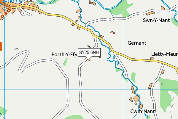 SY25 6NH map - OS VectorMap District (Ordnance Survey)