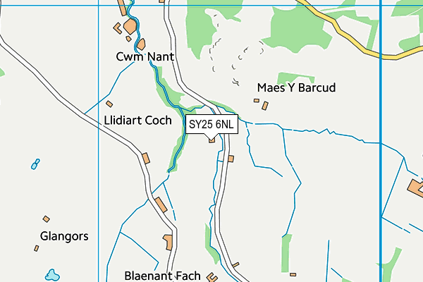 SY25 6NL map - OS VectorMap District (Ordnance Survey) SY25 6NL map - OS VectorMap District (Ordnance Survey)