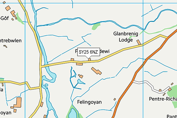 SY25 6NZ map - OS VectorMap District (Ordnance Survey) SY25 6NZ map - OS VectorMap District (Ordnance Survey)
