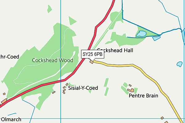 SY25 6PB map - OS VectorMap District (Ordnance Survey) SY25 6PB map - OS VectorMap District (Ordnance Survey)