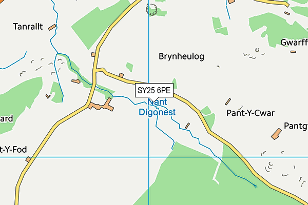 SY25 6PE map - OS VectorMap District (Ordnance Survey) SY25 6PE map - OS VectorMap District (Ordnance Survey)