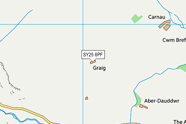 SY25 6PF map - OS VectorMap District (Ordnance Survey) SY25 6PF map - OS VectorMap District (Ordnance Survey)