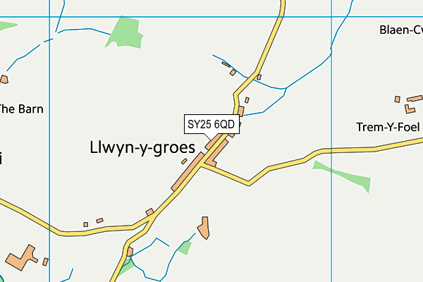 SY25 6QD map - OS VectorMap District (Ordnance Survey)