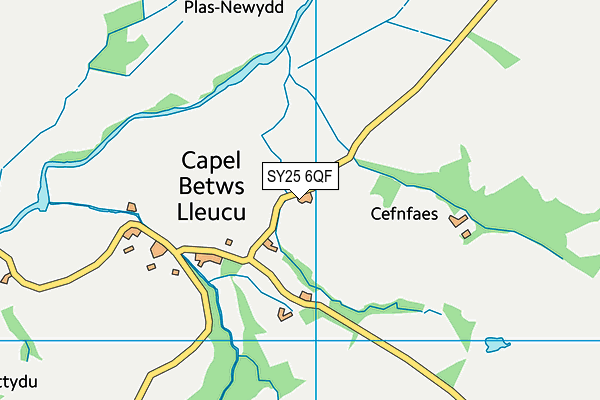SY25 6QF map - OS VectorMap District (Ordnance Survey) SY25 6QF map - OS VectorMap District (Ordnance Survey)