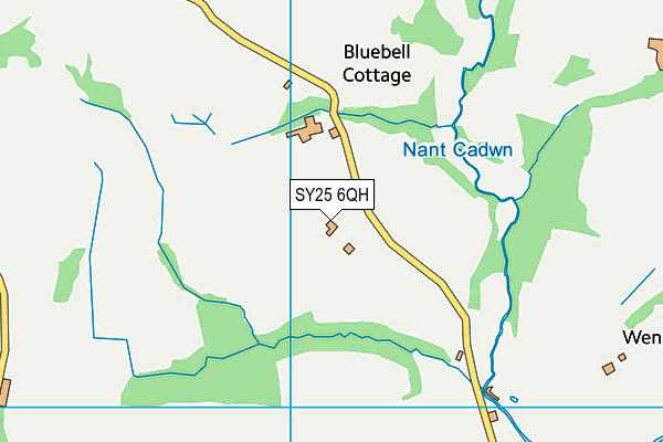 SY25 6QH map - OS VectorMap District (Ordnance Survey) SY25 6QH map - OS VectorMap District (Ordnance Survey)