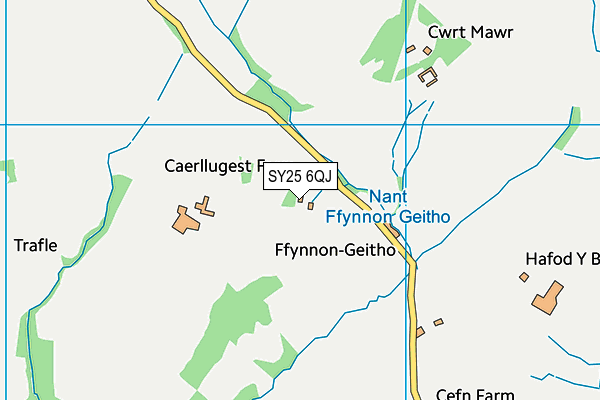 SY25 6QJ map - OS VectorMap District (Ordnance Survey) SY25 6QJ map - OS VectorMap District (Ordnance Survey)