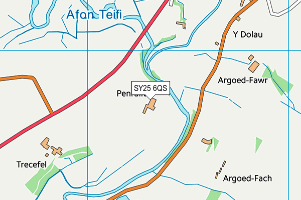SY25 6QS map - OS VectorMap District (Ordnance Survey) SY25 6QS map - OS VectorMap District (Ordnance Survey)