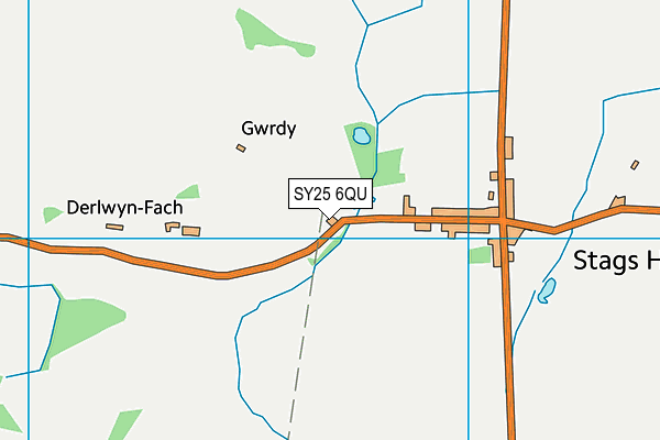 SY25 6QU map - OS VectorMap District (Ordnance Survey) SY25 6QU map - OS VectorMap District (Ordnance Survey)