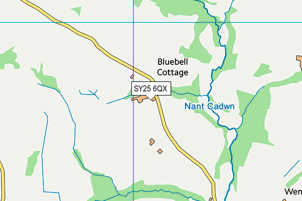 SY25 6QX map - OS VectorMap District (Ordnance Survey) SY25 6QX map - OS VectorMap District (Ordnance Survey)