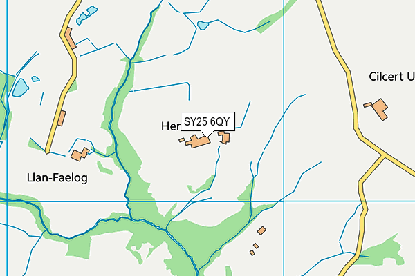 SY25 6QY map - OS VectorMap District (Ordnance Survey) SY25 6QY map - OS VectorMap District (Ordnance Survey)