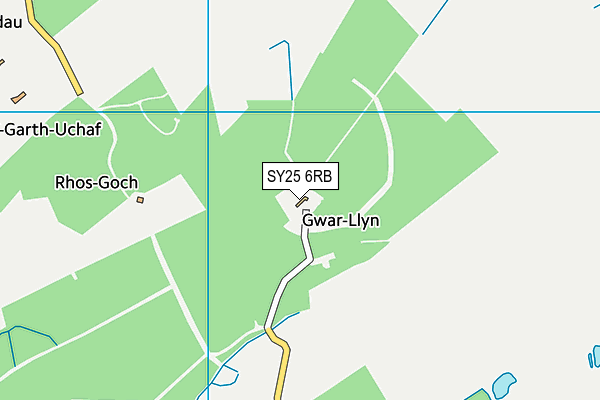 SY25 6RB map - OS VectorMap District (Ordnance Survey) SY25 6RB map - OS VectorMap District (Ordnance Survey)