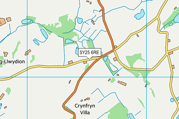 SY25 6RE map - OS VectorMap District (Ordnance Survey) SY25 6RE map - OS VectorMap District (Ordnance Survey)